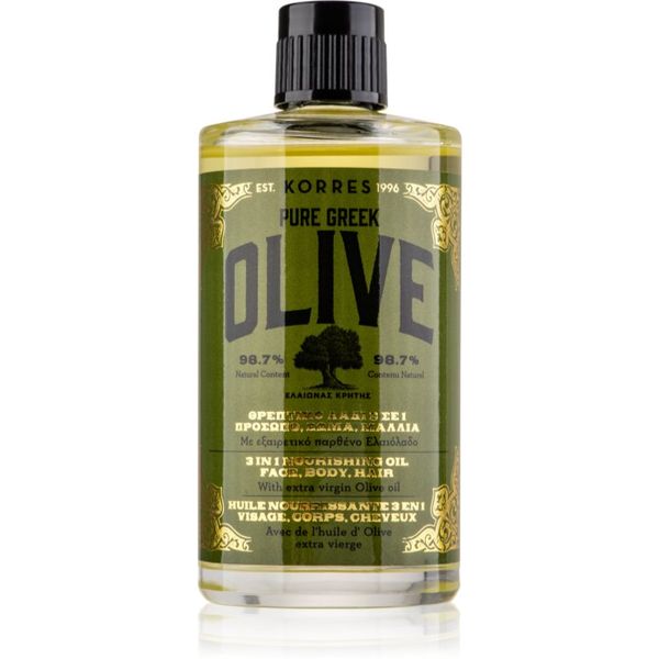 Korres Korres Pure Greek Olive hranilno olje za obraz, telo in lase 100 ml