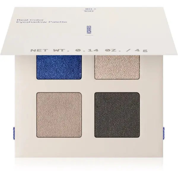 Korres Korres Real Color Natural Palette paleta senčil za oči odtenek 02 Smokey Sea 4 g