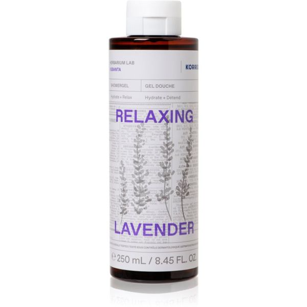 Korres Korres Relaxing Lavender relaksacijski gel za prhanje 250 ml