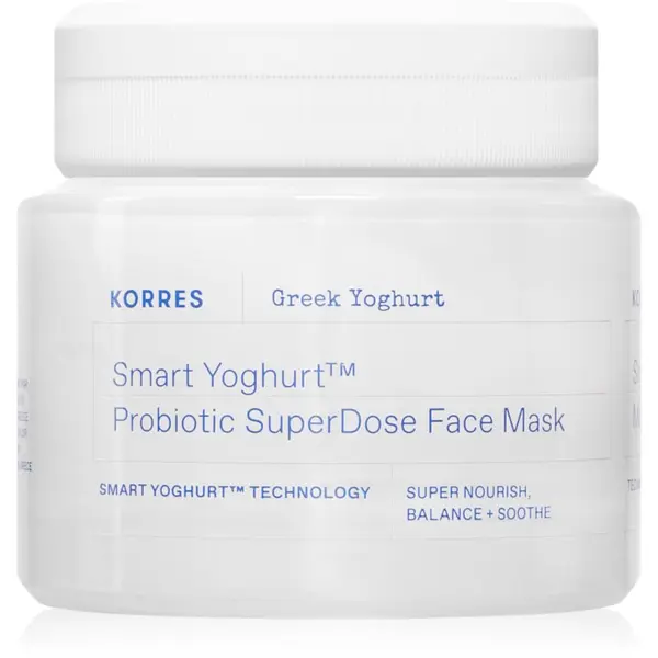 Korres Korres Smart Yoghurt™ Probiotic SuperDose Face Mask osvežujoča vlažilna maska s probiotiki 100 ml