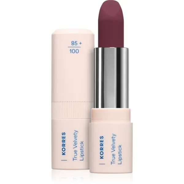 Korres Korres True Velvety Lipstick kremasta šminka s satenastim zaključkom odtenek Deep Berry 3 g