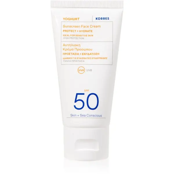 Korres Korres Yoghurt Sunscreen krema za sončenje za obraz z vlažilnim učinkom SPF 30 50 ml