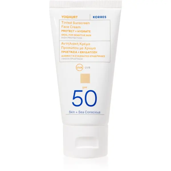 Korres Korres Yoghurt Tinted Sunscreen tonirana krema za sončenje SPF 50 50 ml