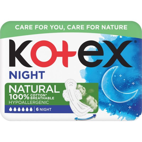 Kotex Kotex Natural Night vložki 6 kos