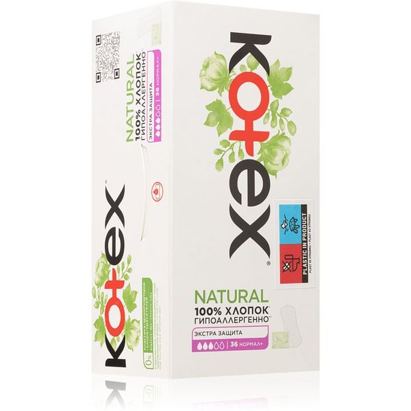 Kotex Kotex Natural Normal+ dnevni vložki 36 kos