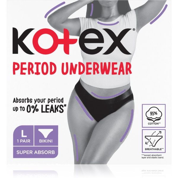 Kotex Kotex Period Underwear Size L menstrualne hlačke velikost L 1 kos