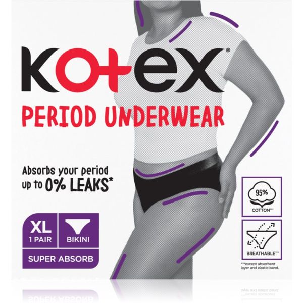 Kotex Kotex Period Underwear Size XL menstrualne hlačke velikost XL 1 kos