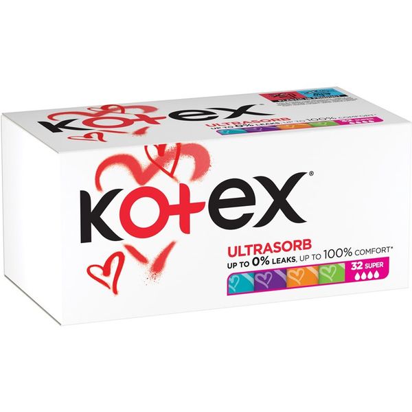 Kotex Kotex UltraSorb Super tamponi 32 kos