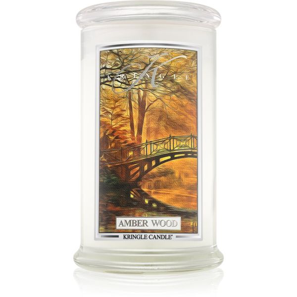 Kringle Candle Kringle Candle Amber Wood dišeča sveča 624 g