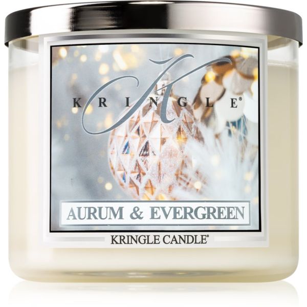 Kringle Candle Kringle Candle Aurum & Evergreen dišeča sveča 411 g