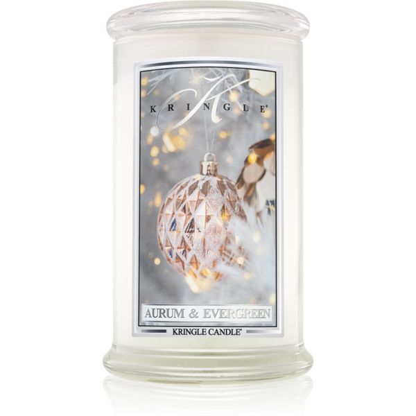 Kringle Candle Kringle Candle Aurum & Evergreen dišeča sveča 624 g