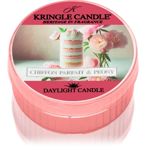 Kringle Candle Kringle Candle Chiffon Parfait & Peony čajna sveča 42 g