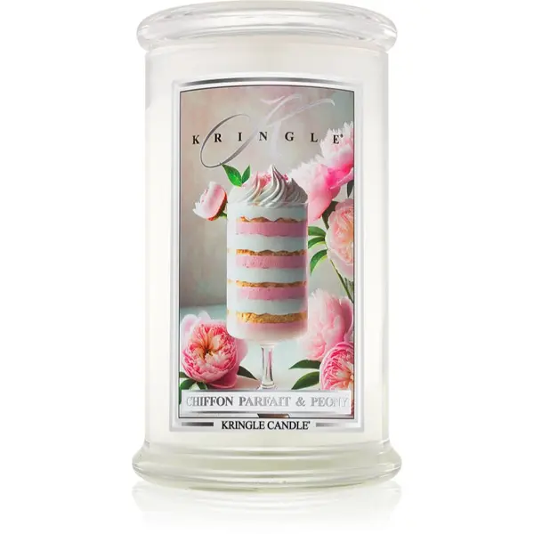 Kringle Candle Kringle Candle Chiffon Parfait & Peony dišeča sveča 623 g