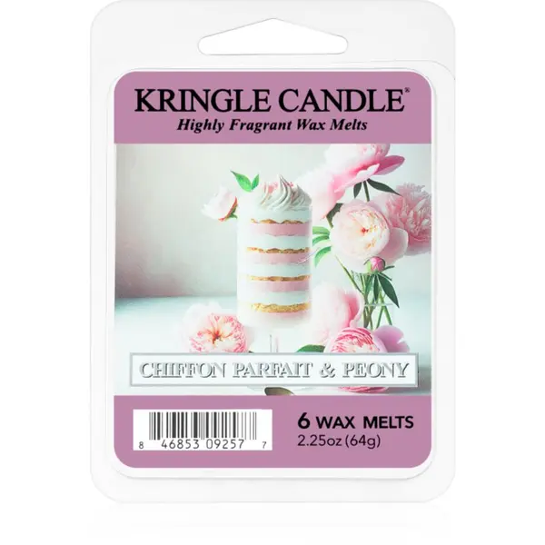 Kringle Candle Kringle Candle Chiffon Parfait & Peony vosek za aroma lučko 64 g