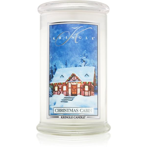 Kringle Candle Kringle Candle Christmas Cabin dišeča sveča 624 g