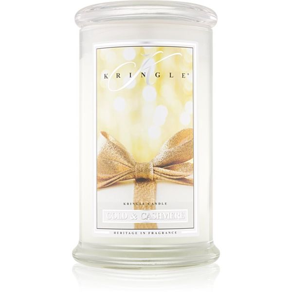 Kringle Candle Kringle Candle Gold & Cashmere dišeča sveča 624 g