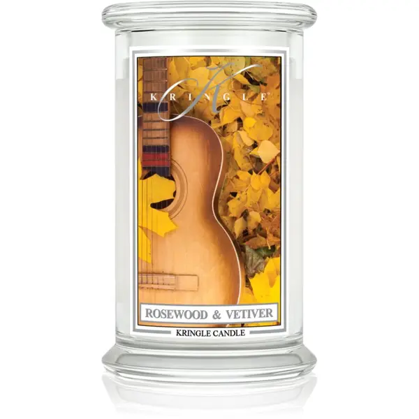 Kringle Candle Kringle Candle Rosewood & Vetiver dišeča sveča 623 g