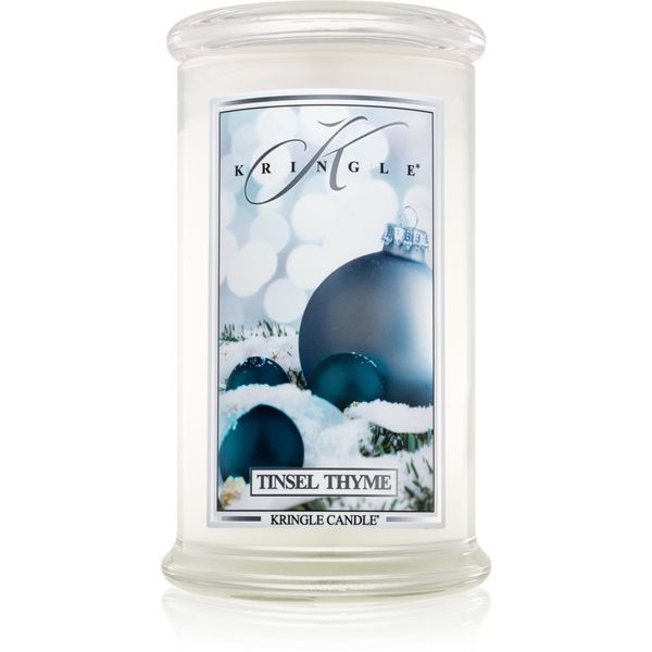 Kringle Candle Kringle Candle Tinsel Thyme dišeča sveča 624 g