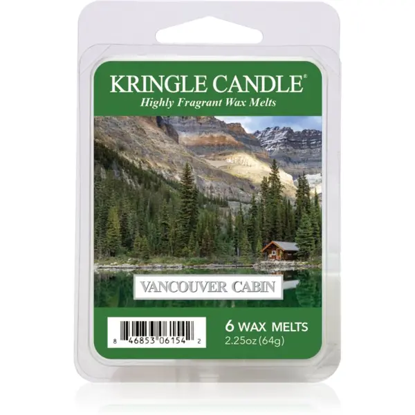 Kringle Candle Kringle Candle Vancouver Cabin 6 Wax Melts dišeča sveča 64 g