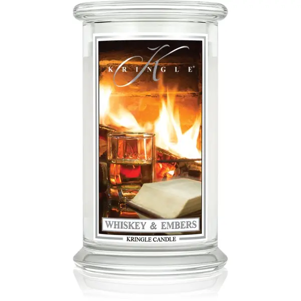 Kringle Candle Kringle Candle Whiskey & Embers dišeča sveča 623 g