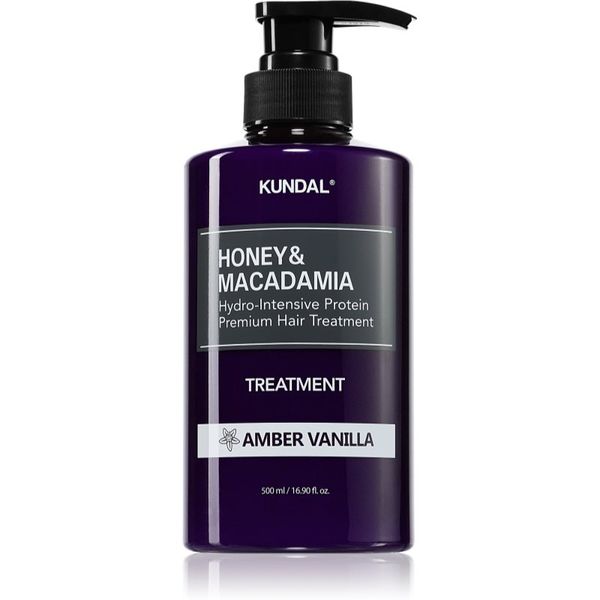 KUNDAL KUNDAL Honey & Macadamia Amber Vanilla intenzivna vlažilna nega za poškodovane lase 500 ml