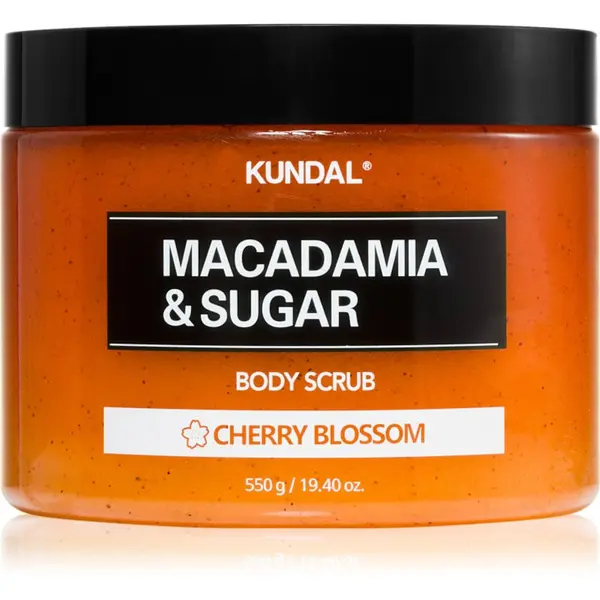 KUNDAL KUNDAL Macadamia & Sugar Cherry Blossom sladkorni piling z karitejevim maslom 550 g
