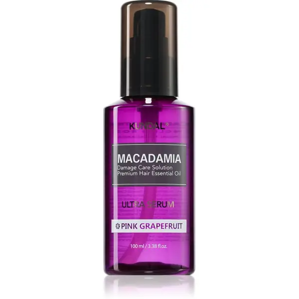 KUNDAL KUNDAL Macadamia Ultra Serum Pink Grapefruit regeneracijski oljni serum za poškodovane lase 100 ml