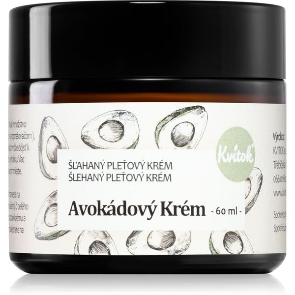 Kvitok Kvitok Avocado cream Avokádový krém krema za obraz za mastno in problematično kožo 60 ml