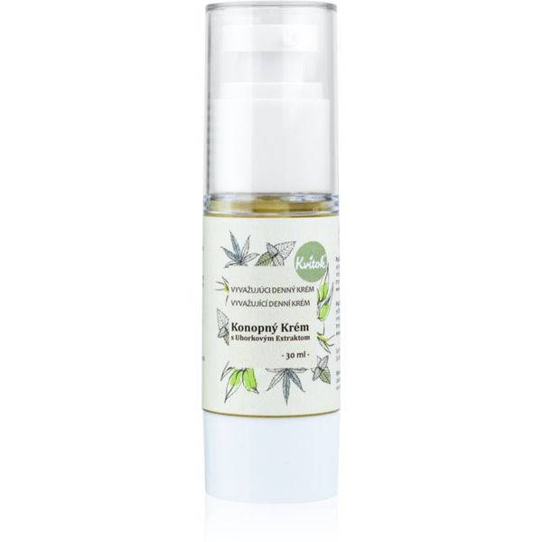 Kvitok Kvitok Cream with Cannabis Oil with Cucumber Extract dnevna krema za mastno kožo 30 ml