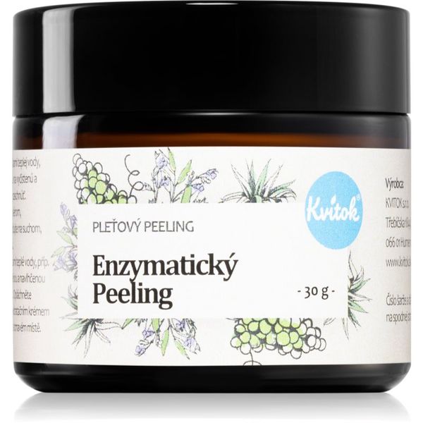 Kvitok Kvitok Enzymatic peeling piling za obraz za občutljivo kožo 30 ml