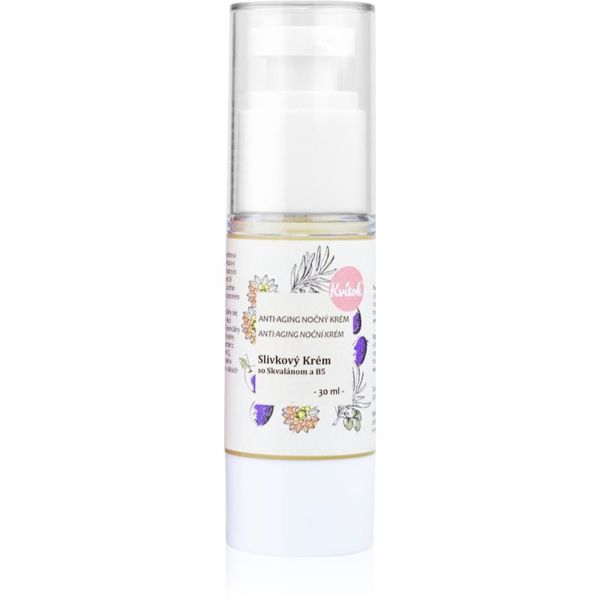 Kvitok Kvitok Plum Cream with Squalene and Vitamin B5 nočna krema za zrelo kožo 50+ 30 ml