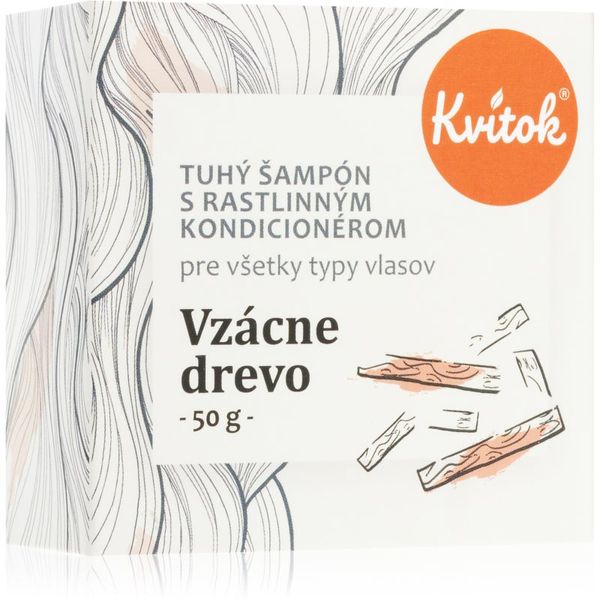 Kvitok Kvitok Rare wood trdi šampon za temne lase 50 g