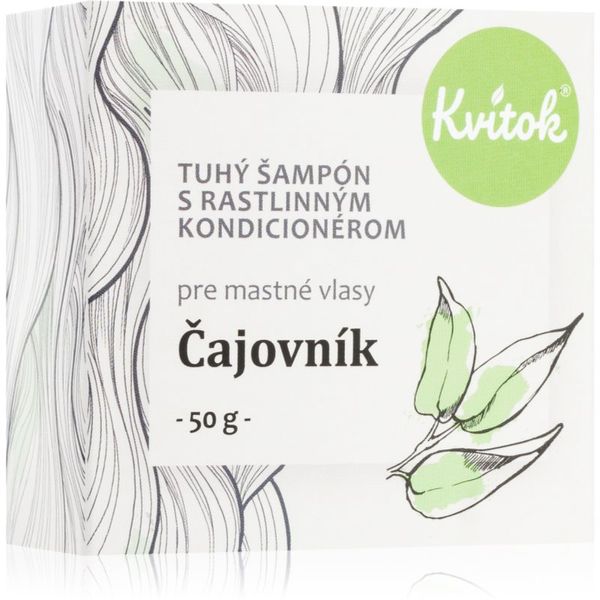 Kvitok Kvitok Tea tree trdi šampon za mastne lase 50 g