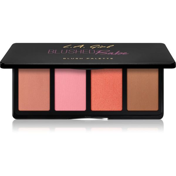 L.A. Girl Cosmetics L.A. Girl Cosmetics Fanatic paleta rdečil odtenek Blushed Babe 4x4 g