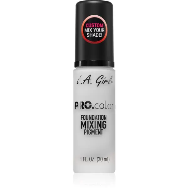 L.A. Girl Cosmetics L.A. Girl Cosmetics PRO. Color pigment za prilagajanje odtenka tekočega pudra odtenek White 30 ml