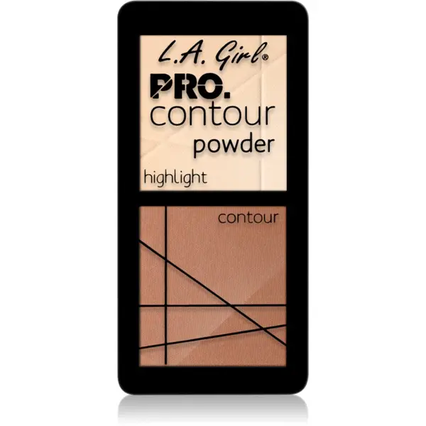 L.A. Girl Cosmetics L.A. Girl Cosmetics PRO. Contour Powder paleta za konture obraza odtenek Light 5.6 g