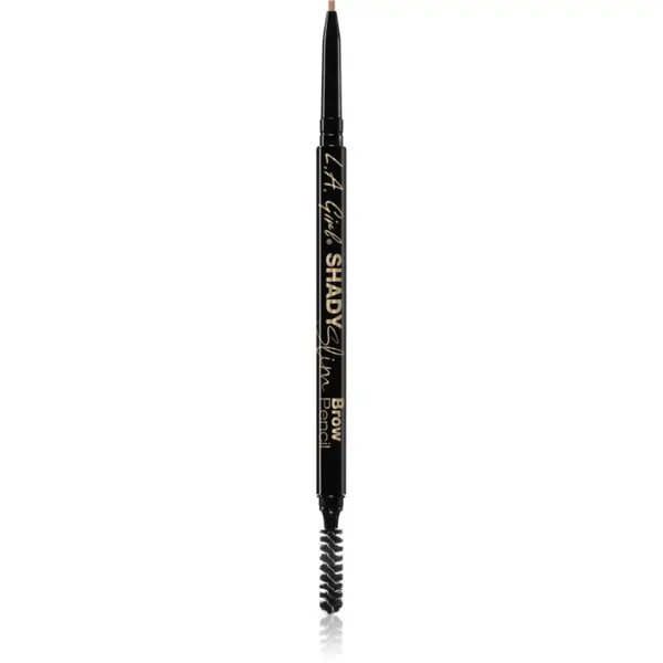 L.A. Girl Cosmetics L.A. Girl Cosmetics Shady Slim samodejni svinčnik za obrvi s krtačko odtenek Blonde 0.08 g