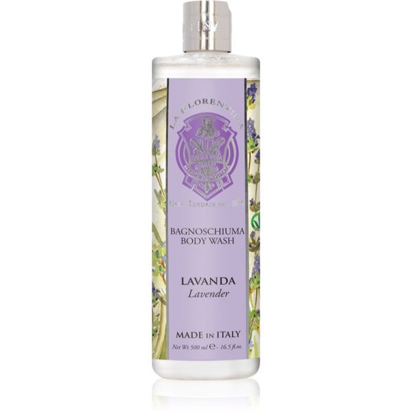 La Florentina La Florentina Lavender Body Wash naravni gel za prhanje z vonjem sivke 500 ml