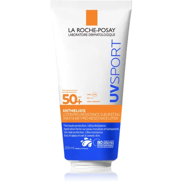 La Roche-Posay La Roche-Posay Anthelios UV Sport Sweat & Wet Pro-Resistance Lotion vodoodporna zaščitna krema za športnike SPF 50+ 200 ml