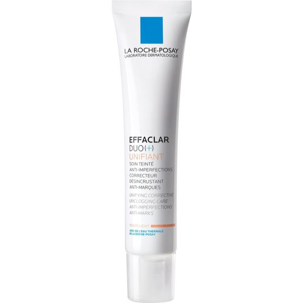 La Roche-Posay La Roche-Posay Effaclar DUO (+) tonirana korekcijska nega za poenotenje polti proti nepopolnostim kože in madežem po aknah odtenek Light Duo [+] 40 ml
