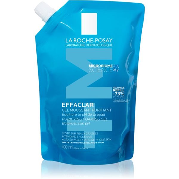 La Roche-Posay La Roche-Posay Effaclar globinsko čistilni gel za mastno občutljivo kožo nadomestno polnilo 400 ml