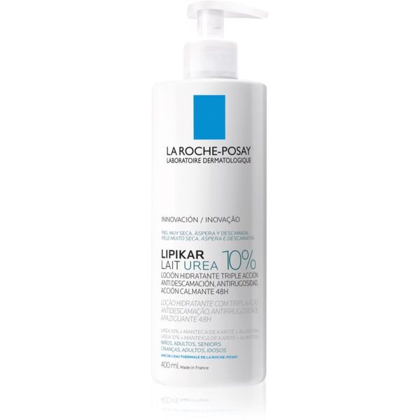 La Roche-Posay La Roche-Posay Lipikar Lait Urea 10% pomirjevalni losjon za telo za zelo suho kožo 400 ml