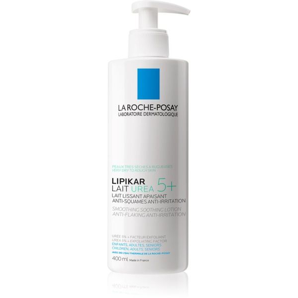 La Roche-Posay La Roche-Posay Lipikar Lait Urea 5+ pomirjevalni losjon za telo za suho in razdraženo kožo 400 ml