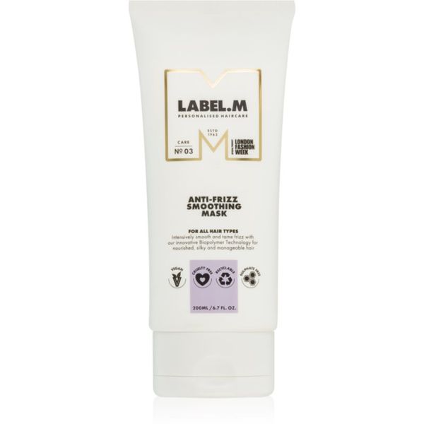 label.m label.m Anti-Frizz Smooting Mask maska za lase proti krepastim lasem 200 ml