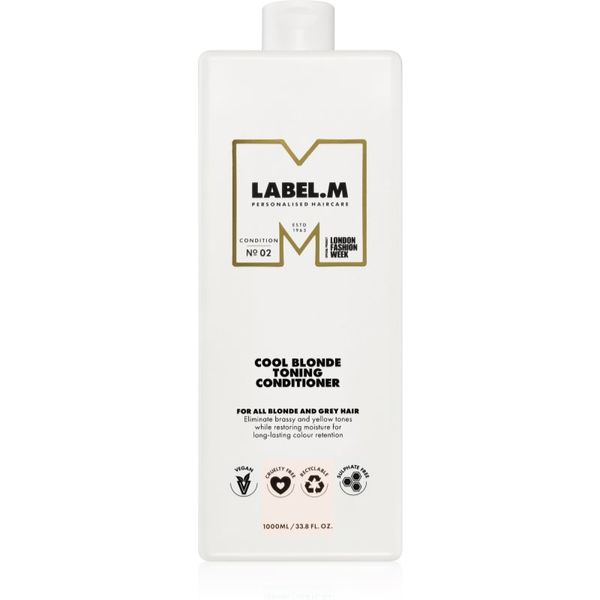 label.m label.m Cool Blonde Conditioner vlažilni balzam za nevtralizacijo rumenih odtenkov 1000 ml