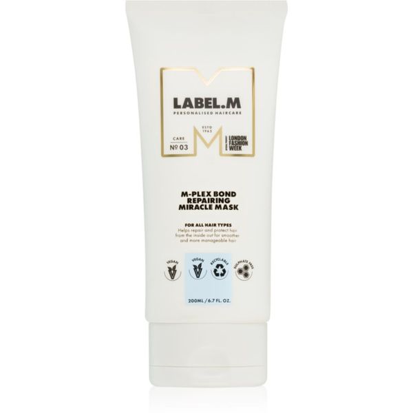 label.m label.m M-Plex Bond Repairing Miracle Mask globinsko hranilna maska za vse tipe las 200 ml