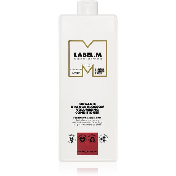 label.m label.m Organic Orange Blossom Volumising Conditioner balzam za volumen in čvrstost 1000 ml