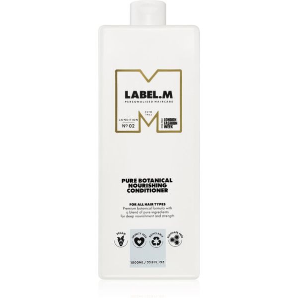 label.m label.m Pure Botanical Nourishing Conditioner vlažilni in hranilni balzam za vse tipe las 1000 ml