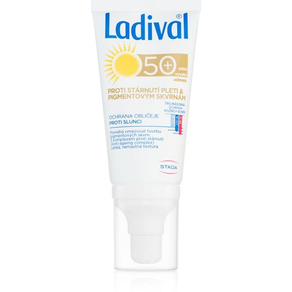 Ladival Ladival Anti-aging & Dark Spots zaščitna krema proti staranju kože proti pigmentnim madežem SPF 50+ 50 ml