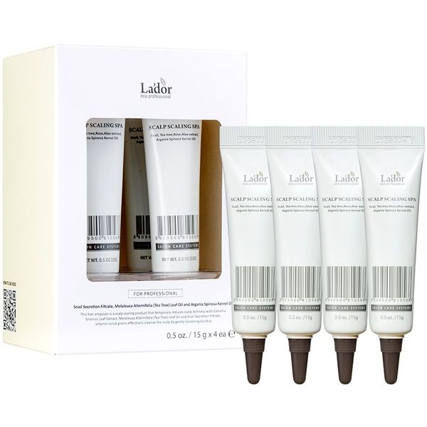 La'dor La'dor Scalp Scaling Spa globinsko čistilni balzam za lasišče 4x15 g